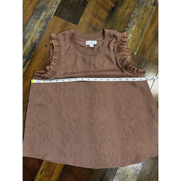 Anthropologie Current Air Sleeveless Top Small Mauve Color - Picture 8 of 9